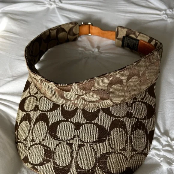 Coach Signature Beige Women's Visor - Picture 3 of 7